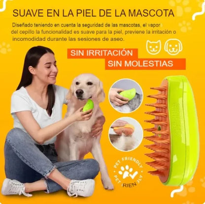 CEPILLO A VAPOR 3 EN 1 PARA MASCOTAS
